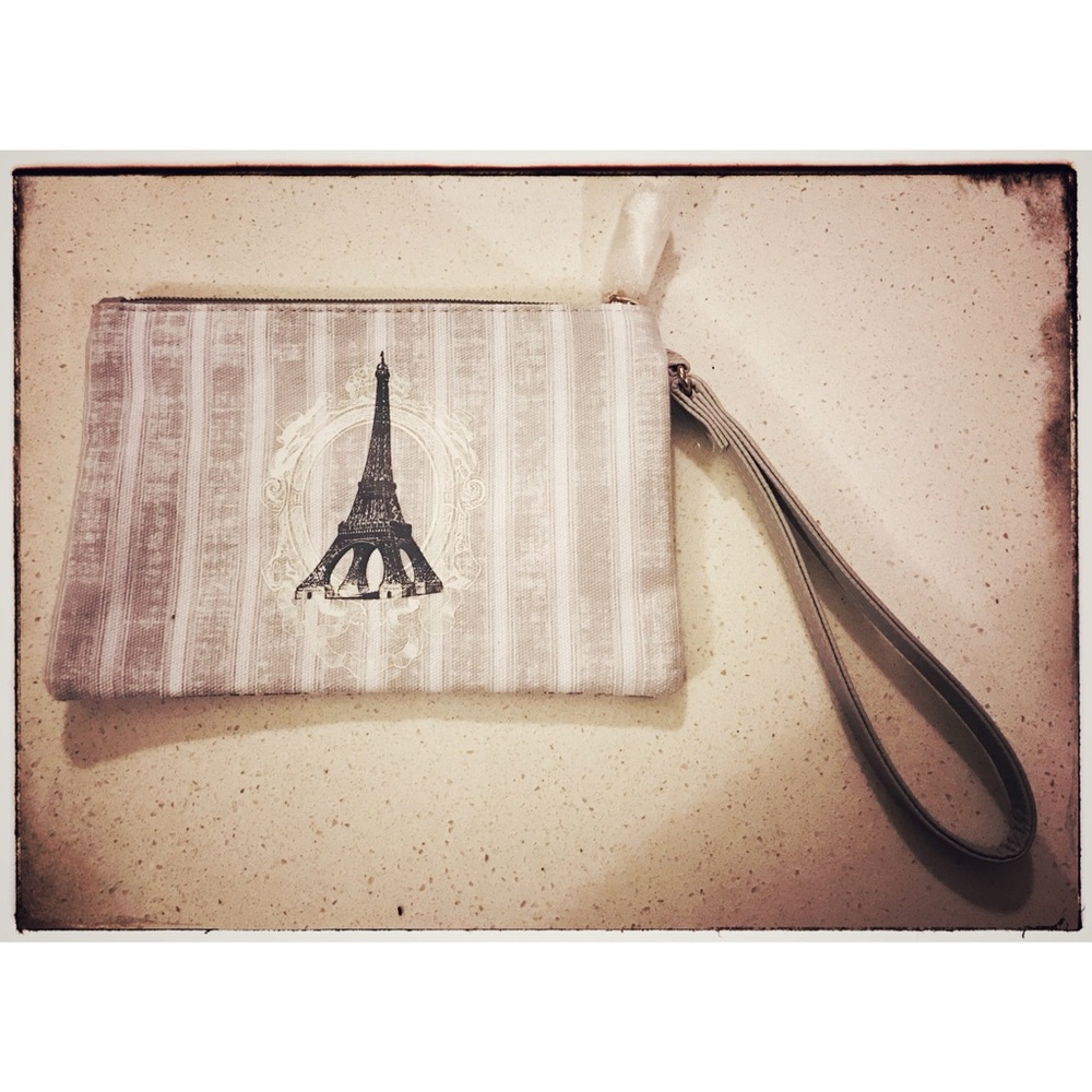 Paris France -  Wrist Wallet or Makeup Bag